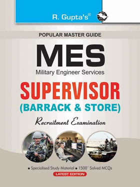 RGupta Ramesh Military Engineering Services (MES): Supervisor (Barrack & Store) Exam Guide English Medium